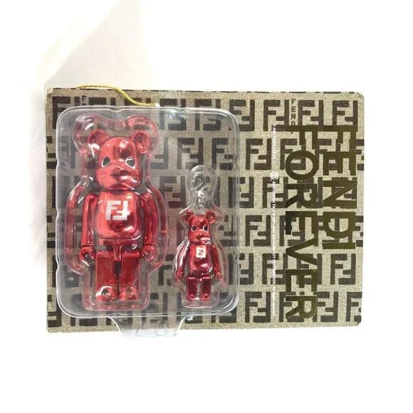 FENDI Unopened Medicom Toy BE @ RBRICK FENDI FOREVER charm Plastic Red Unused - Picture 1 of 9